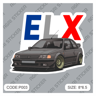 استیکر پژو ELX (کد P003)