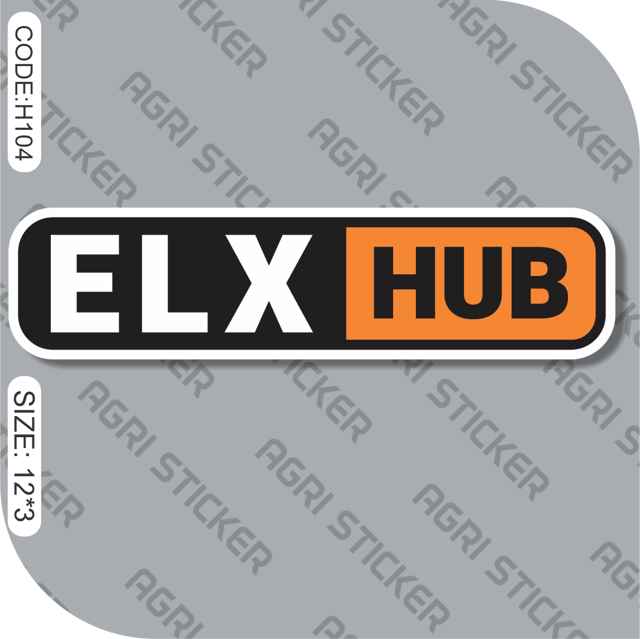 استیکر ELX HUB(کد : H104) فروش به صورت عمده